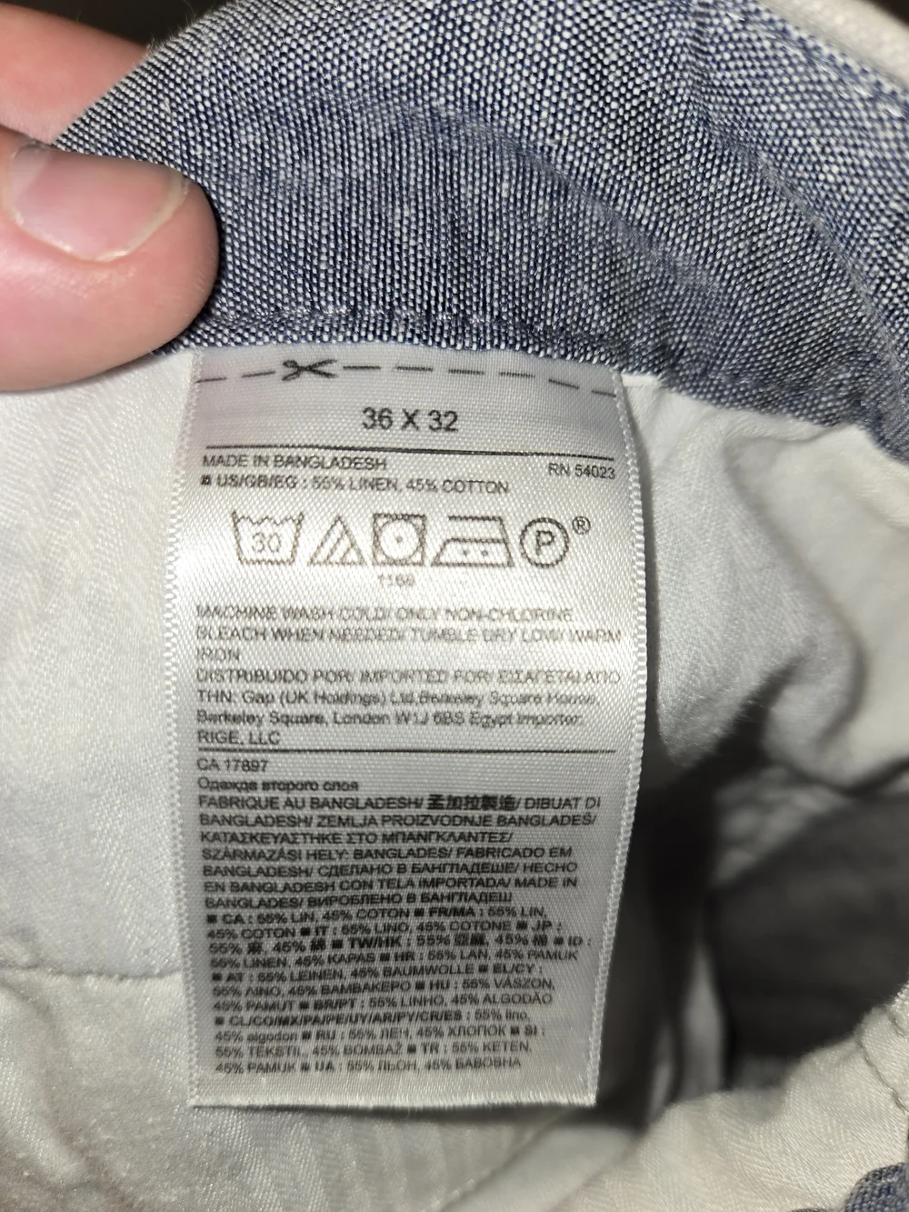 Banana Republic Linen Cotton Blend Pants Mens 36x32